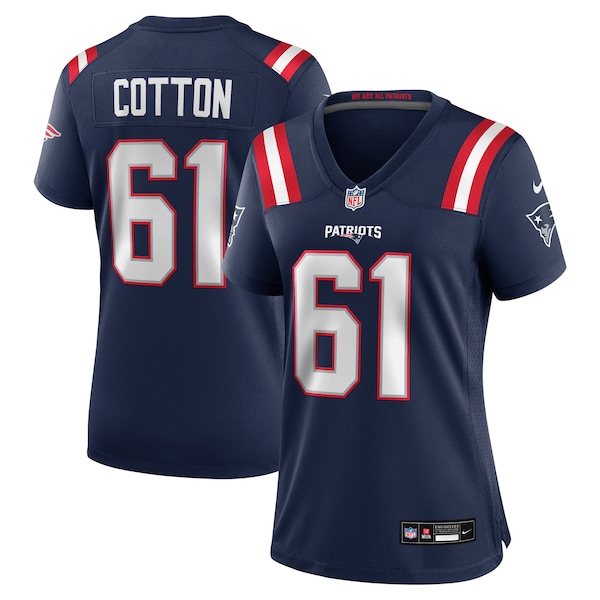 Lester Cotton Sr. New England Patriots Nike Women's Team Game Jersey -  Navy