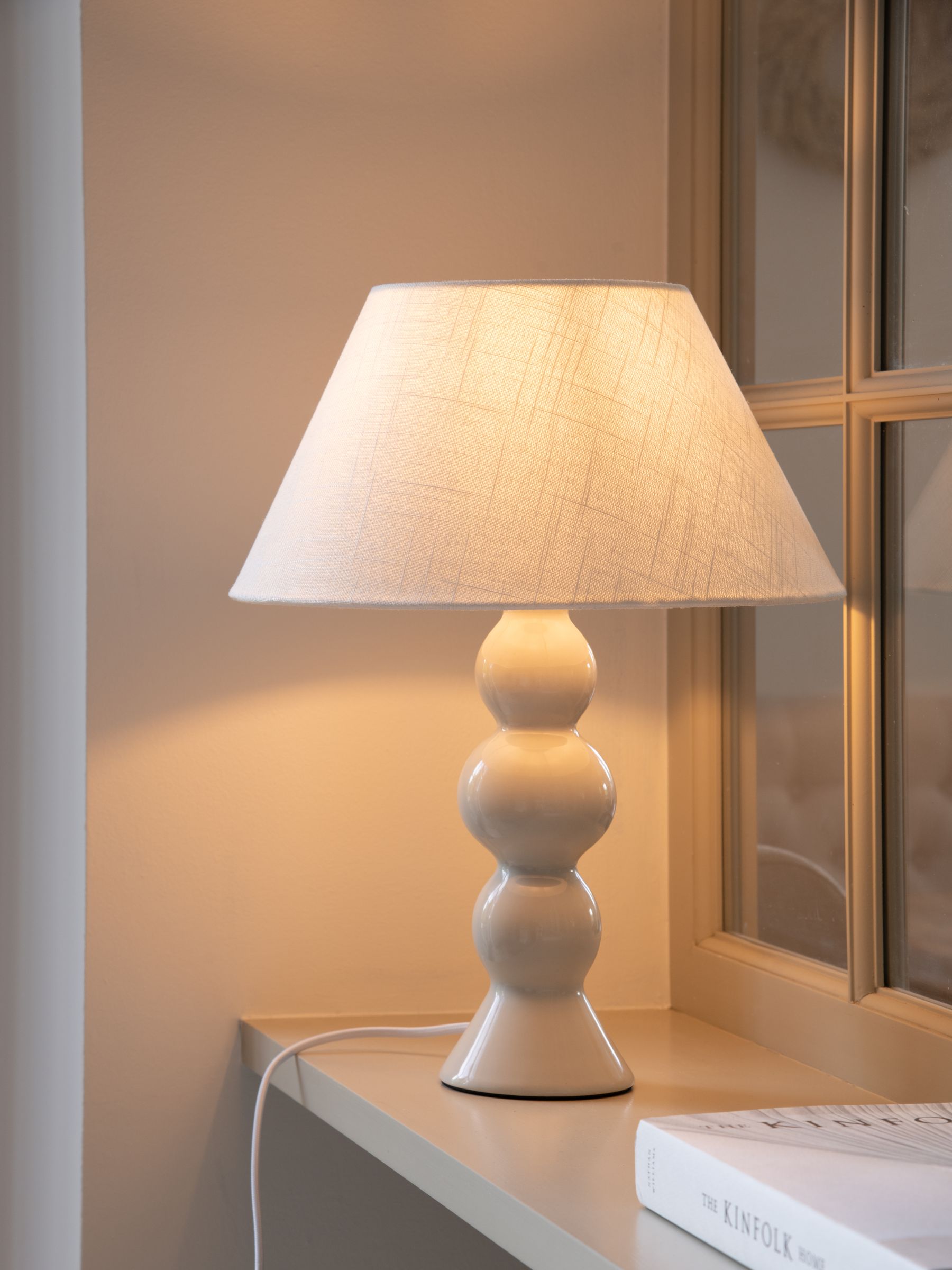 Jasper Conran London White Regular Sphere Ceramic Table Lamp