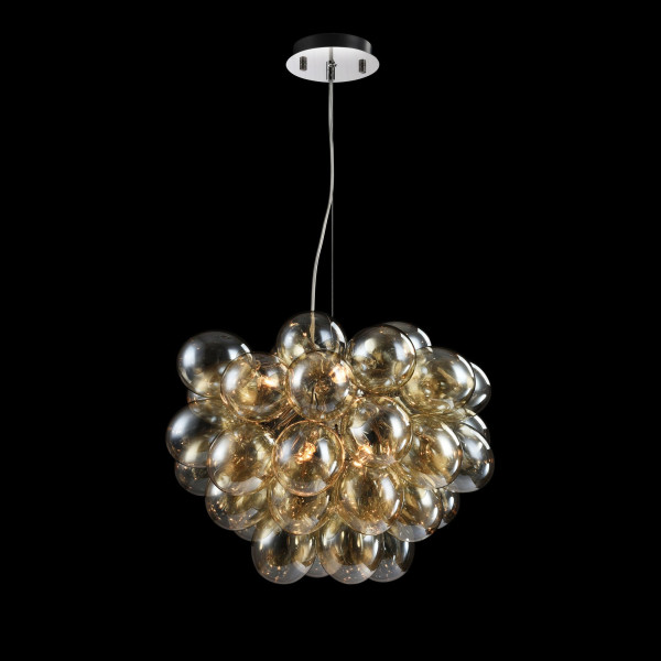 Lampa wisząca nikiel-transparentna BALBO 8xG9x28W wym: 170x50x50 cm Maytoni