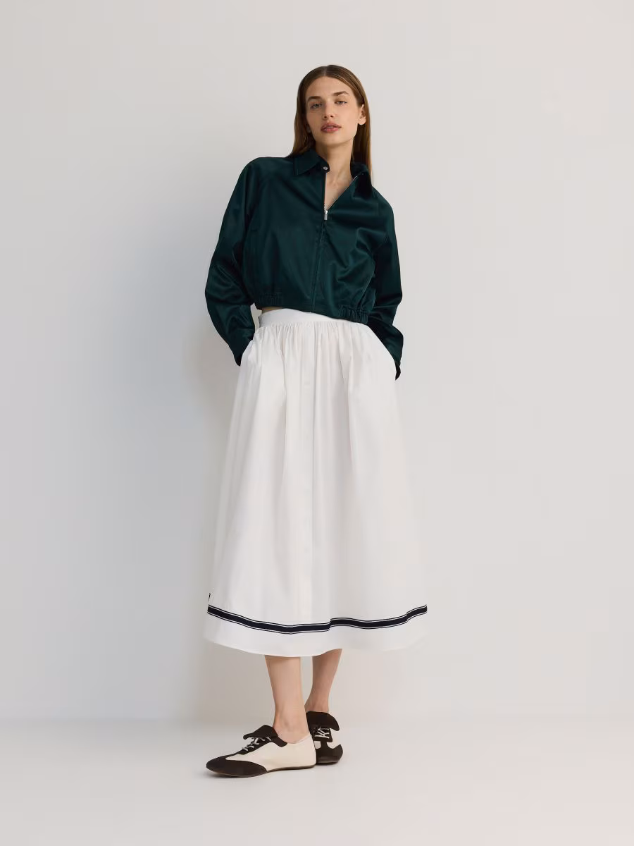 Cotton Maxi Skirt