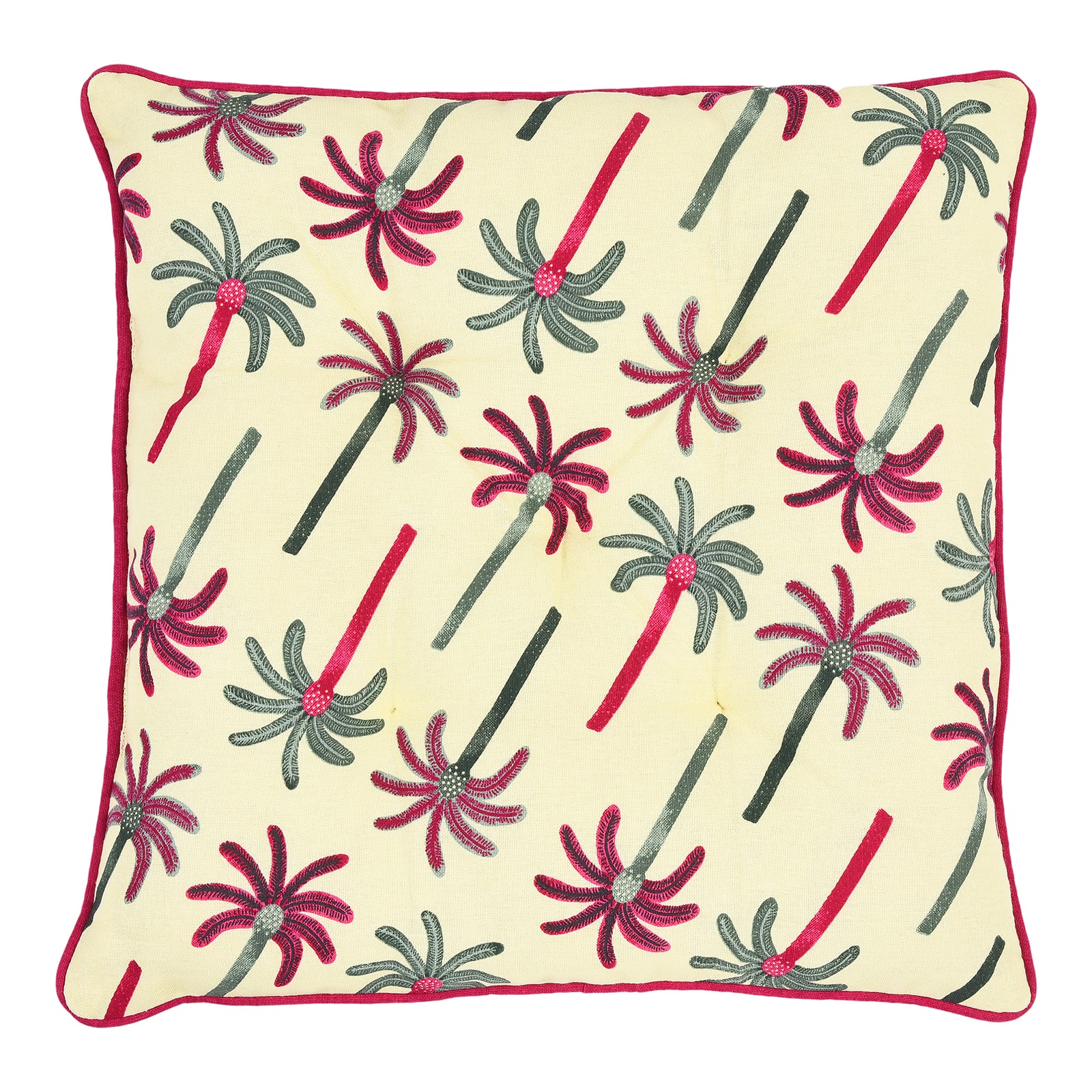 Outdoor-Sitzkissen Palms Gelb,L 400 x B 400 mm