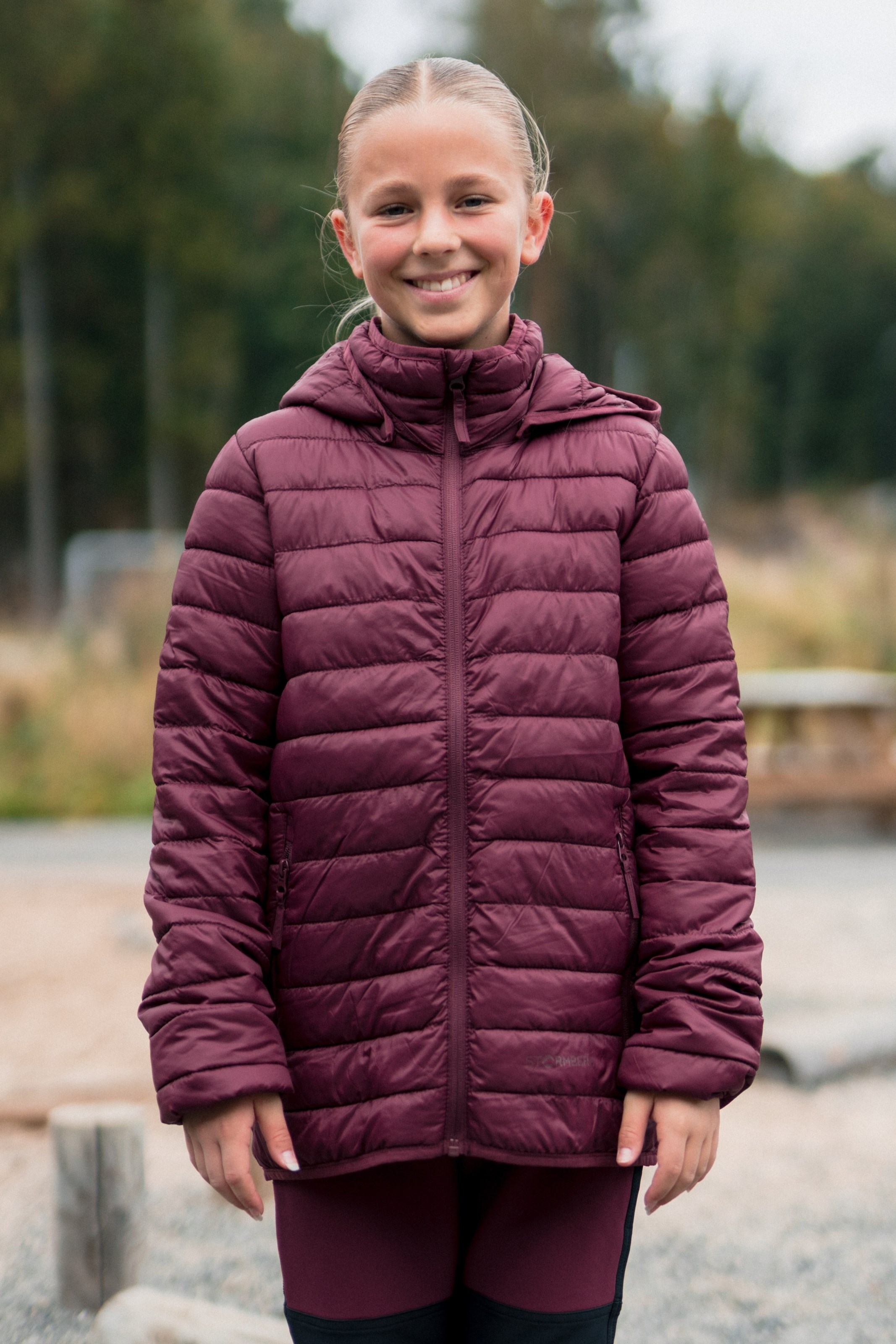 Folgelia jakke m/ hette barn 8-14