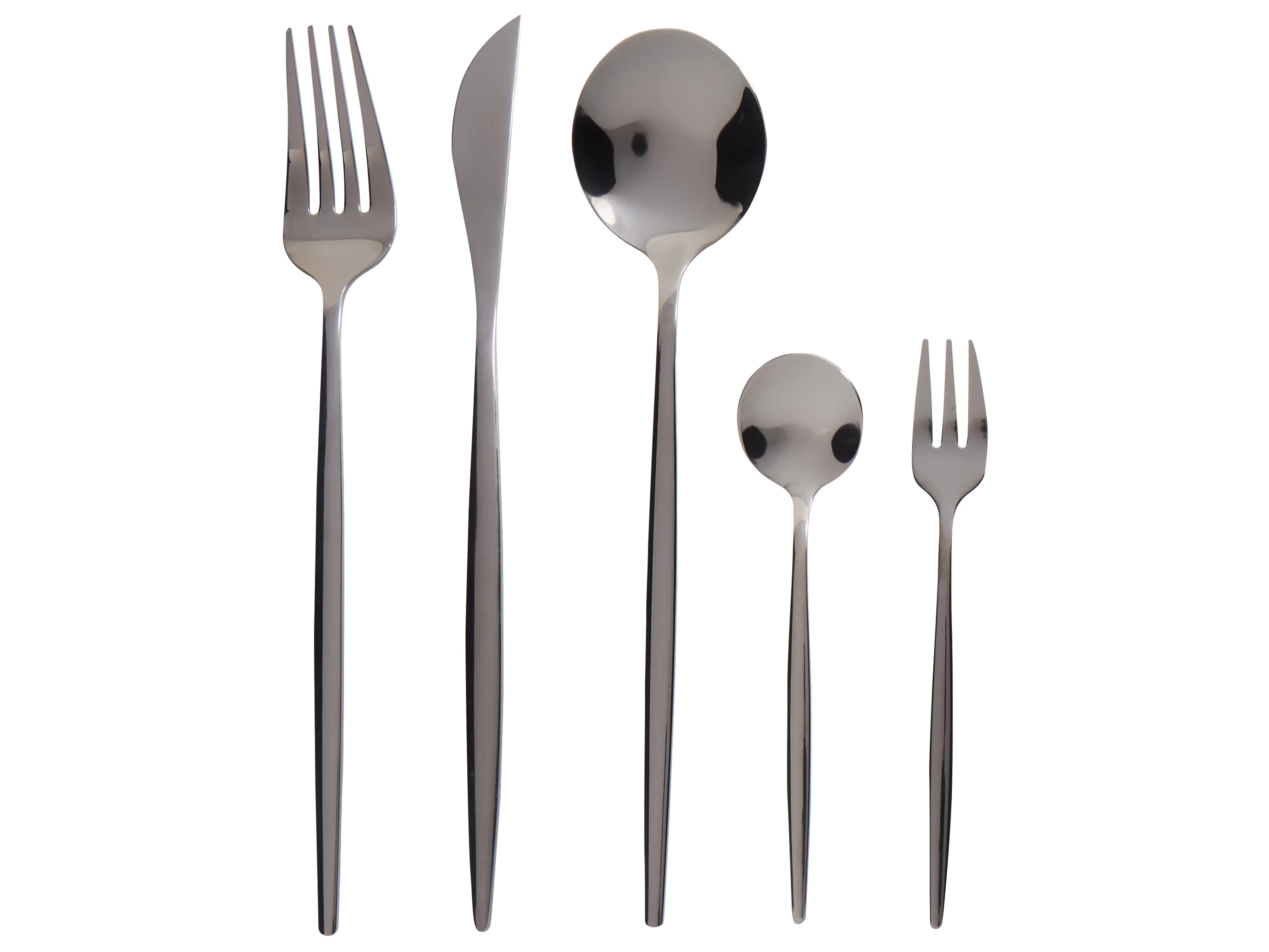 30 Piece Cutlery Set RIGATONI Black