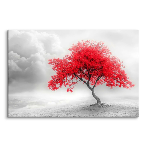 Obraz Abstrakcyjne Czerwone Drzewo 30x20cm