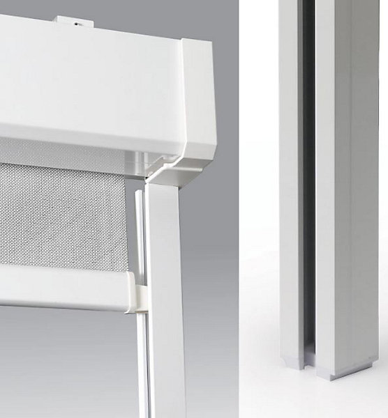 Coulisse pour store extérieur blanc 195 cm Protecta