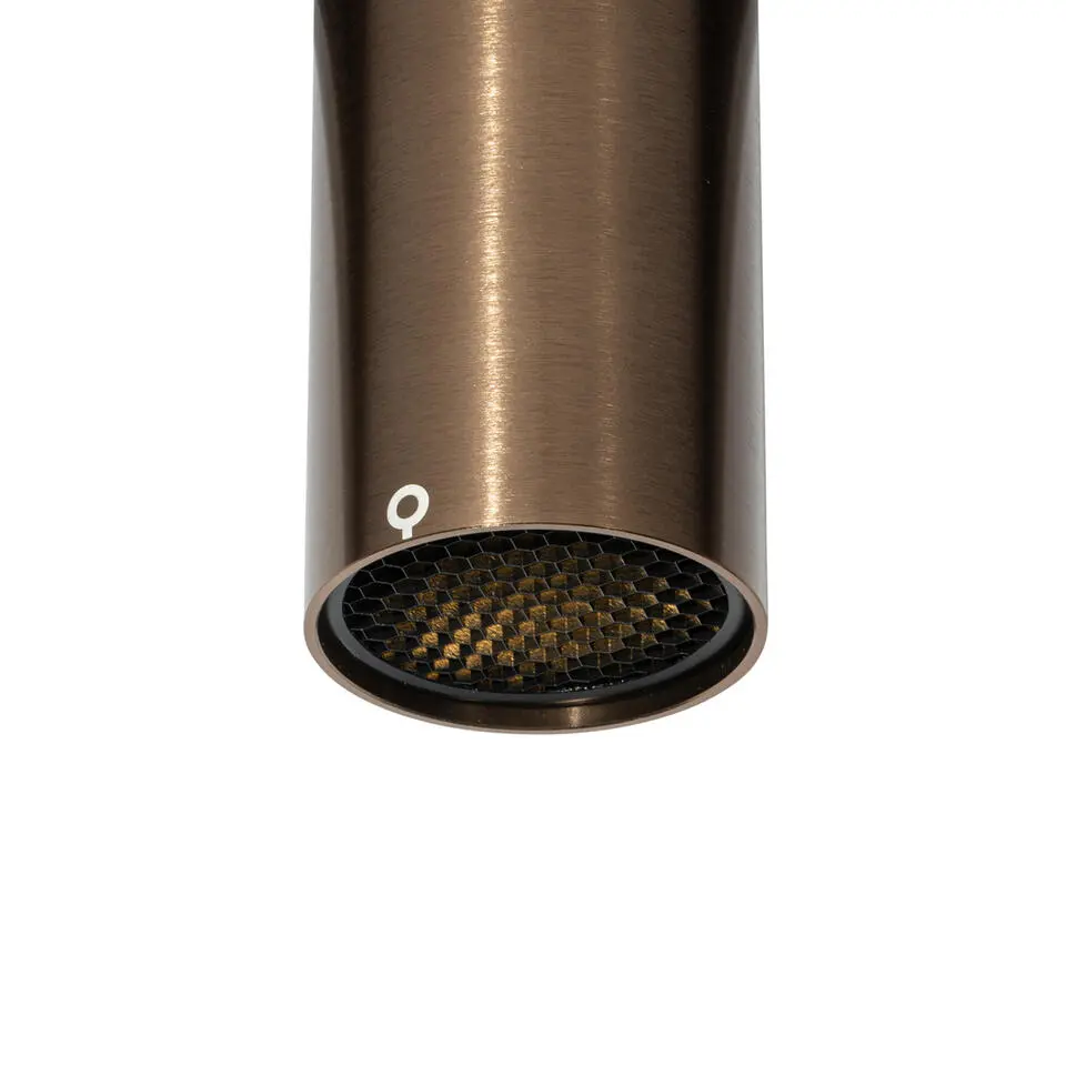 Qazqa railverlichting iconic bronskleurig gu10