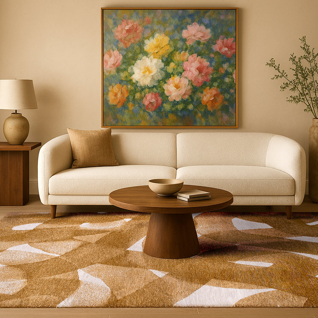 Lola & Moi My Way Vloerkleed - Mustard - 240 x 340 cm