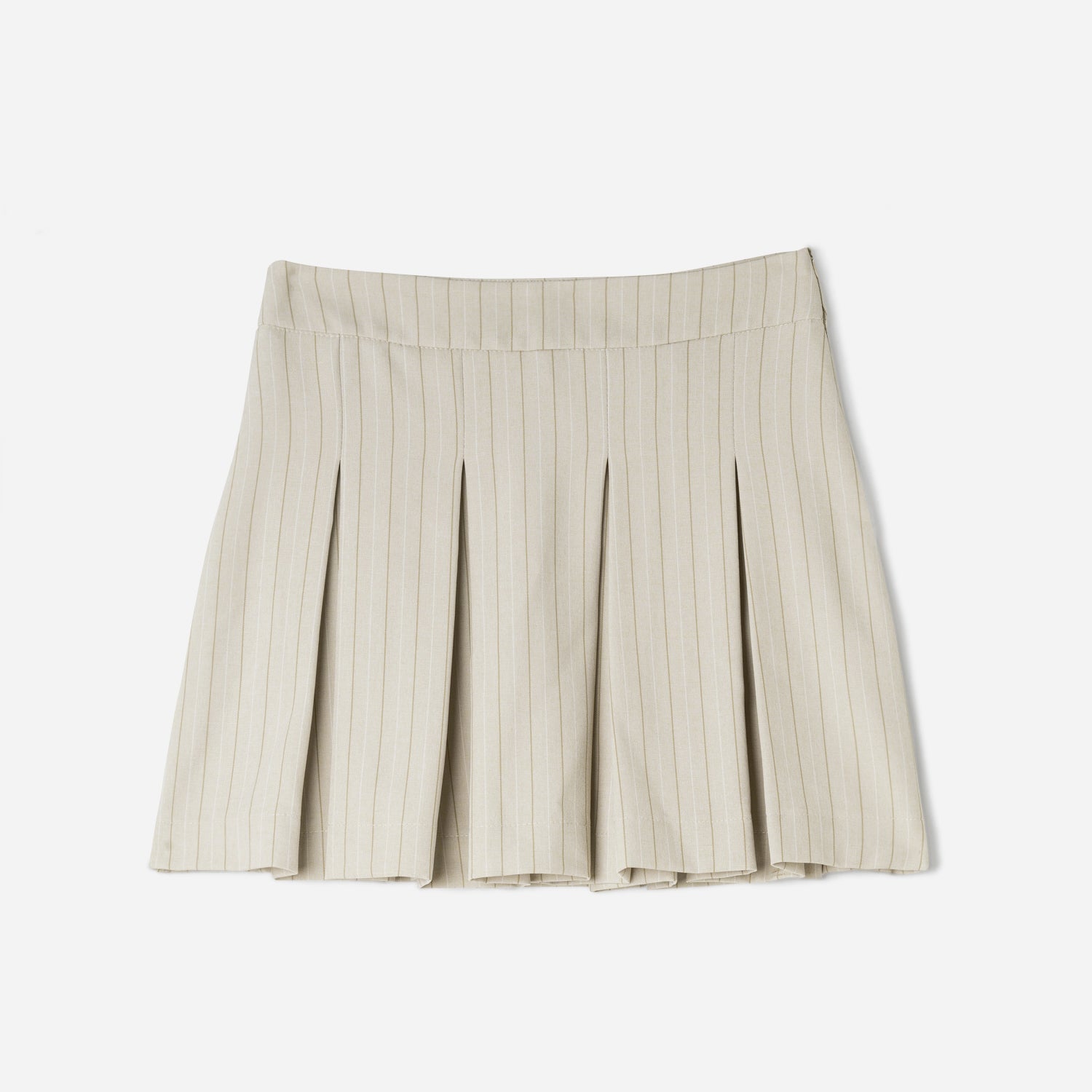Jupe de tailleur TEXTO beige rayures tennis