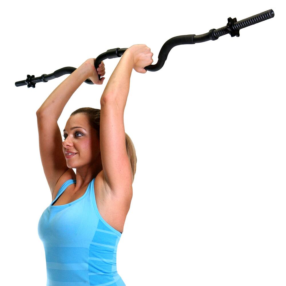 Cap Barbell Two-Piece Super Curl Weight Bar, 200-Ibs, 48-in