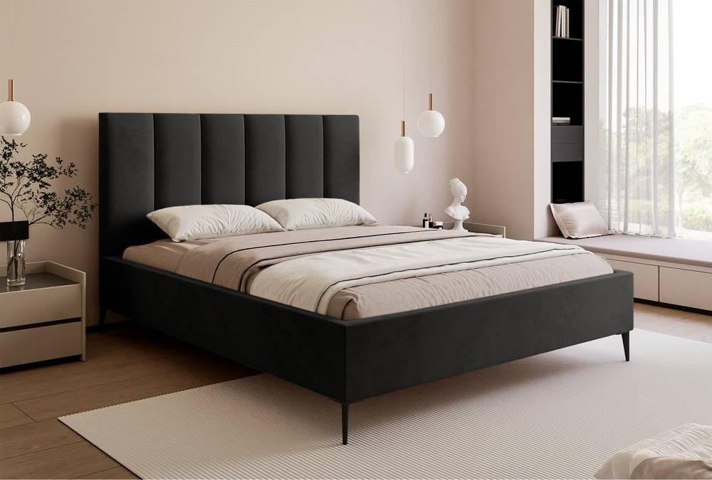 Bedframe Carolina met opbergruimte velvet 180x200