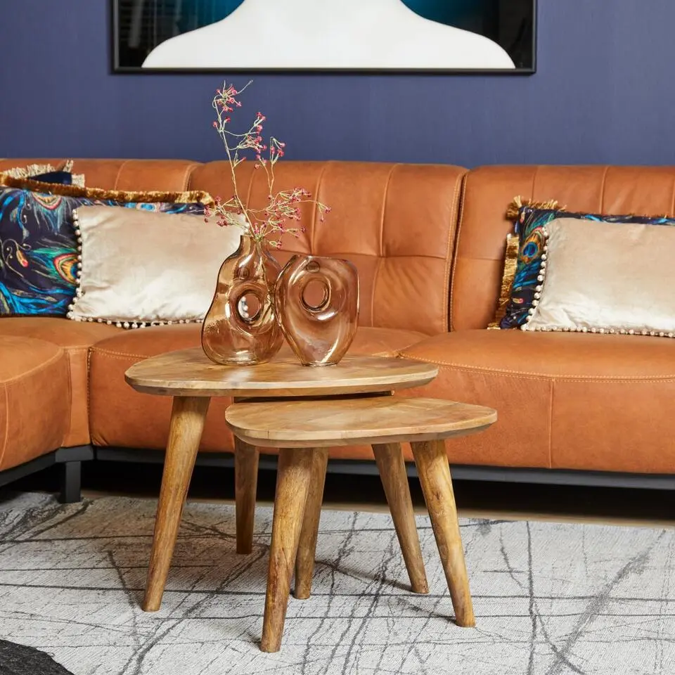 StarFurn - Salontafel Omaha - 60 cm - Set van 2 - naturel