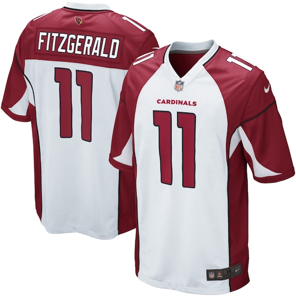 Mens Arizona Cardinals Larry Fitzgerald Nike White Game Jersey