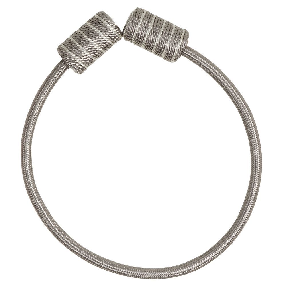 Embrasse aimantée corde bicolore taupe beige