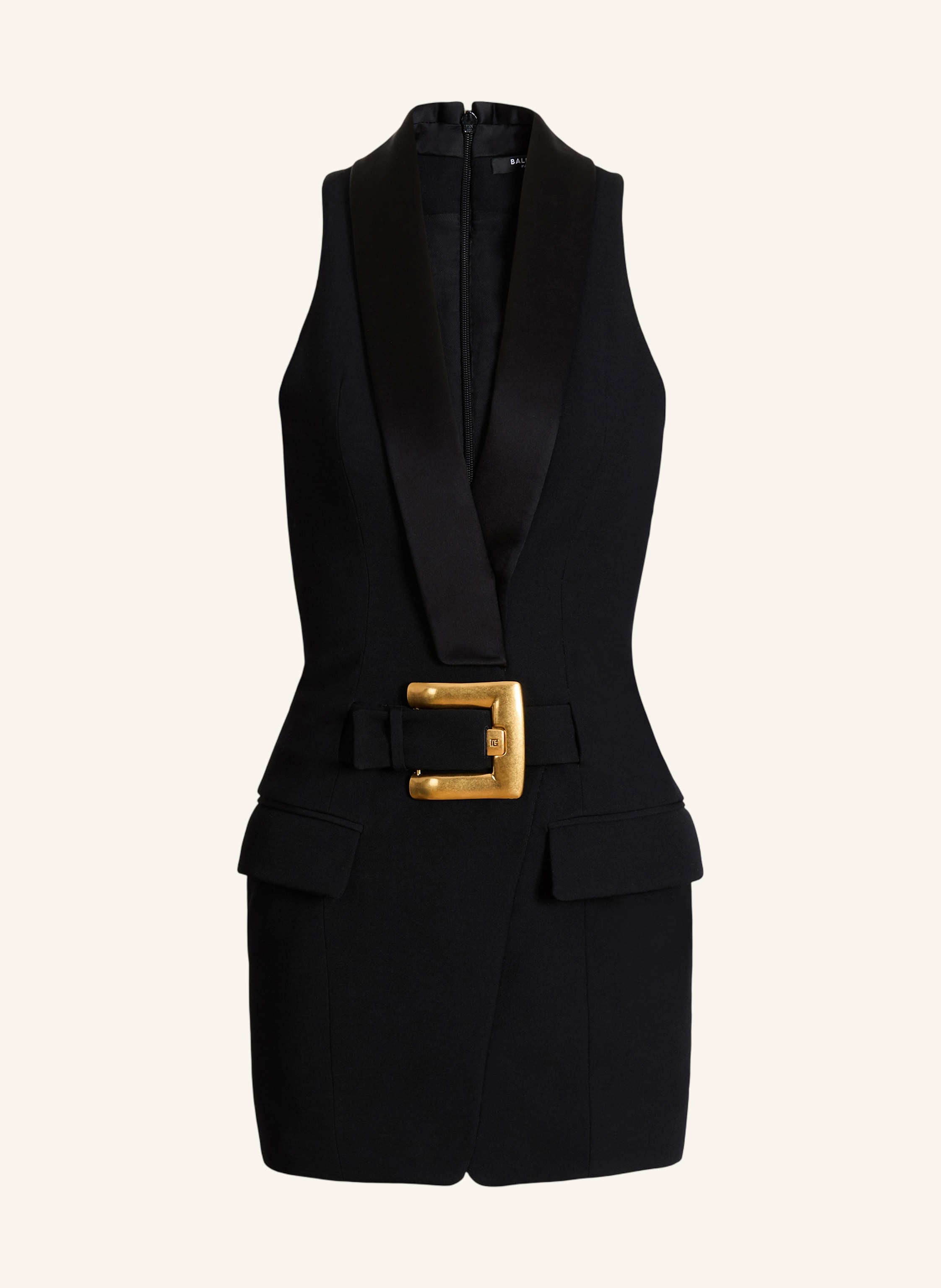 BALMAIN Kurzes Kleid mit Gürtel