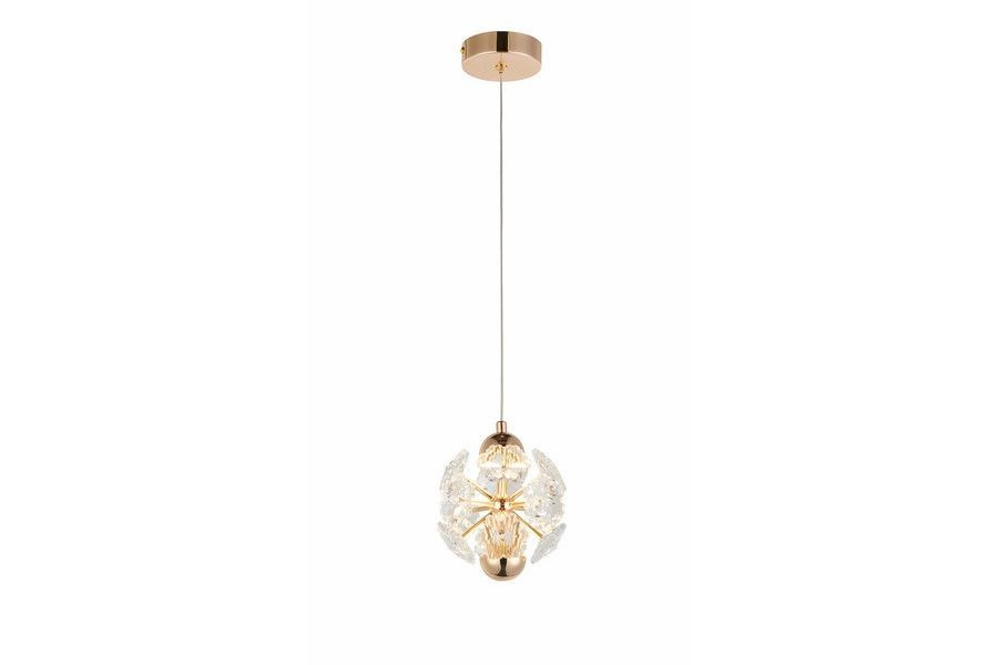 Lampa wisząca Meduza złota LED 1x5W Ciepła biel 400lm Reality