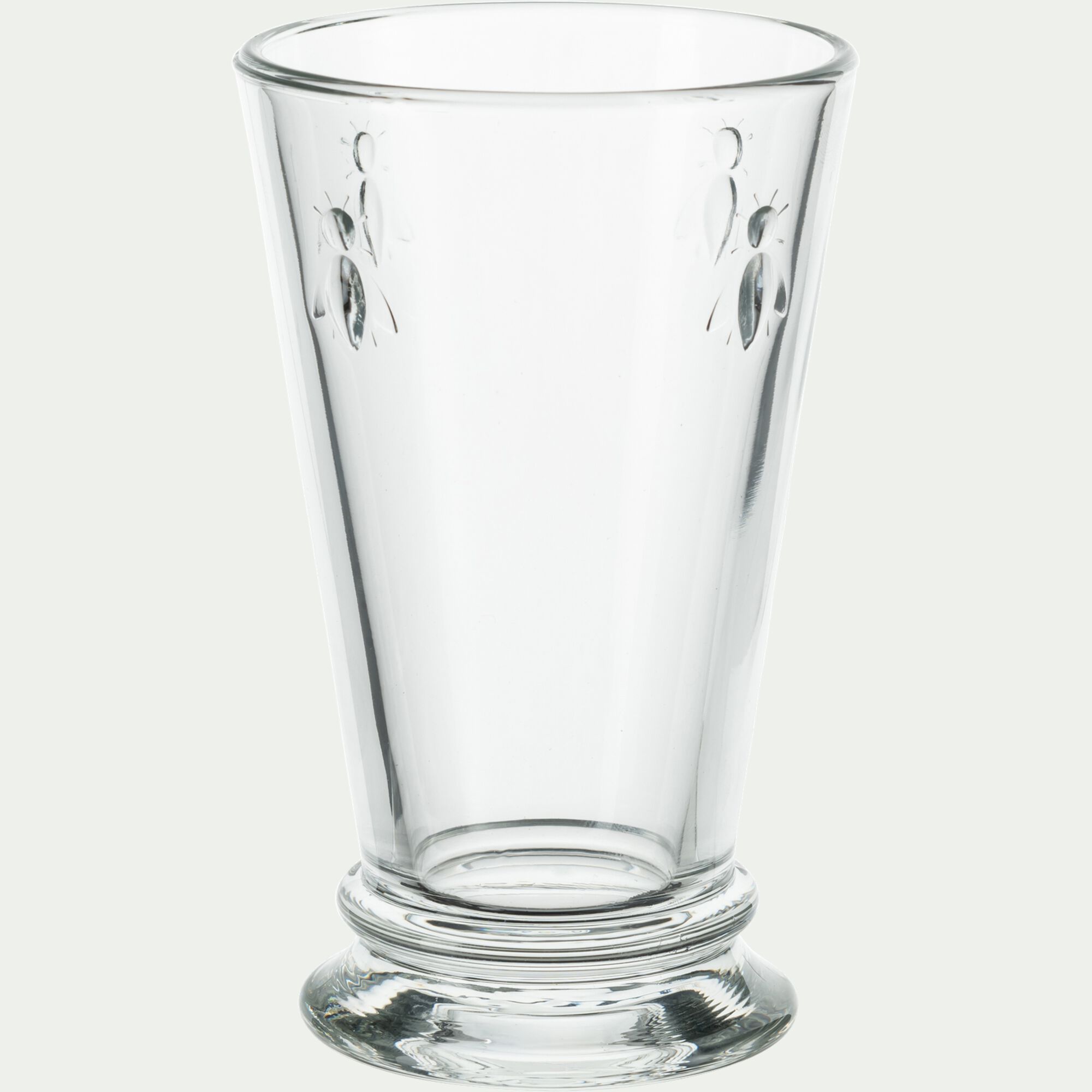 ABEILLE - Gobelet en verre pressé 31cl - transparent