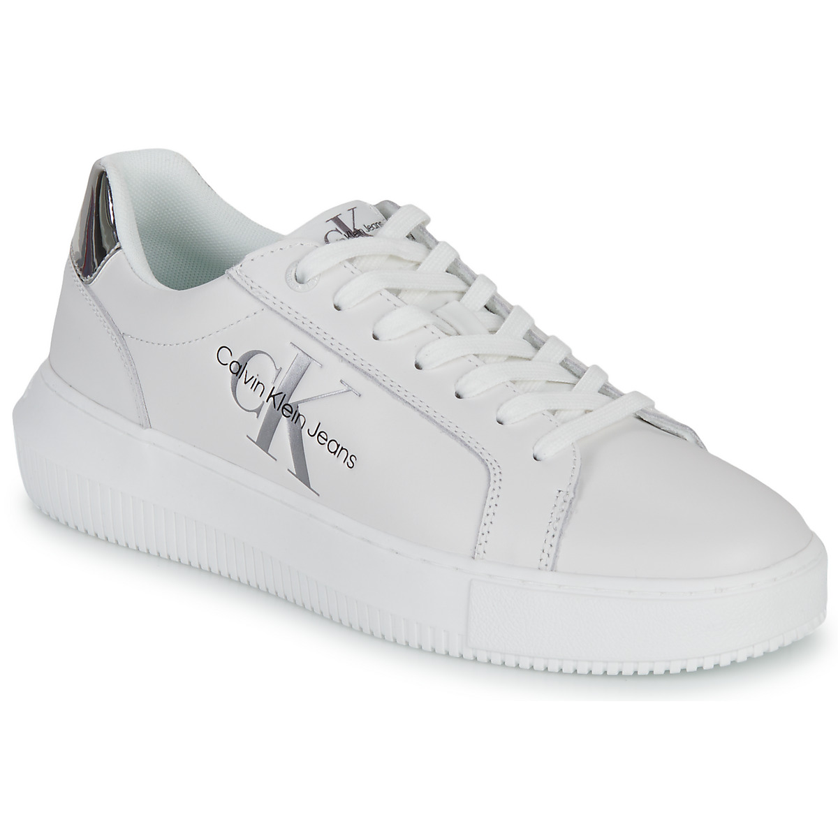 Calvin Klein Jeans - CHUNKY CUPSOLE MONO LTH WN - White