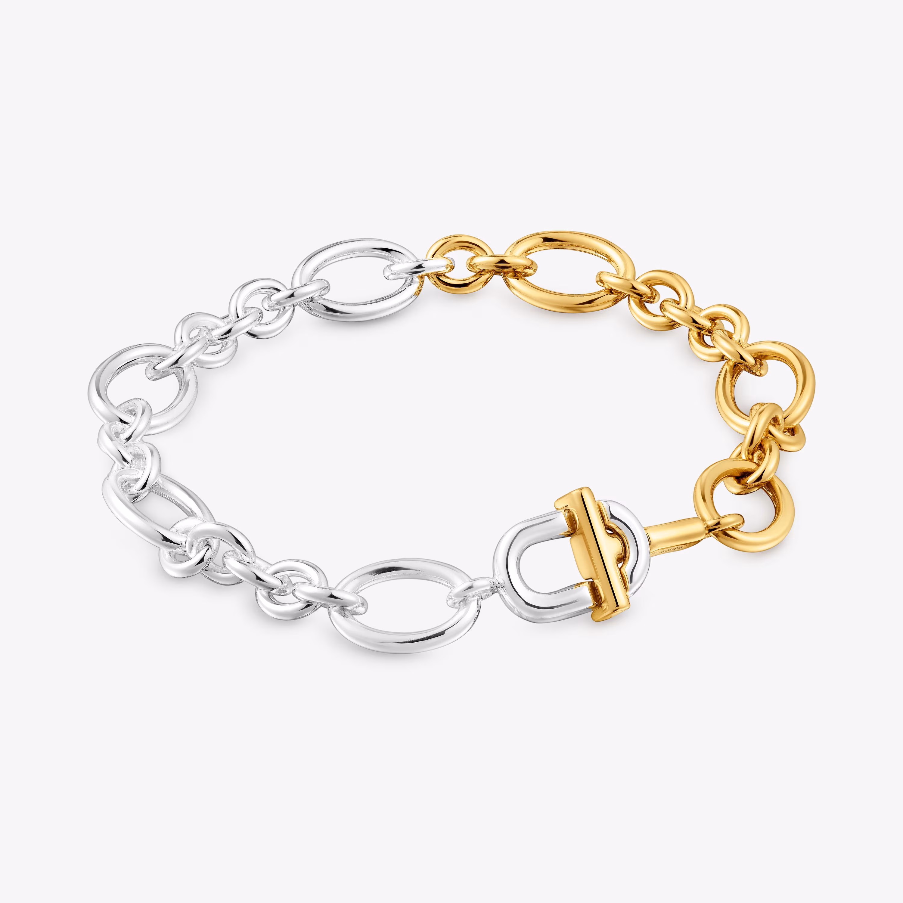 Pulsera bicolor cadena grande TOUS MANIFESTO