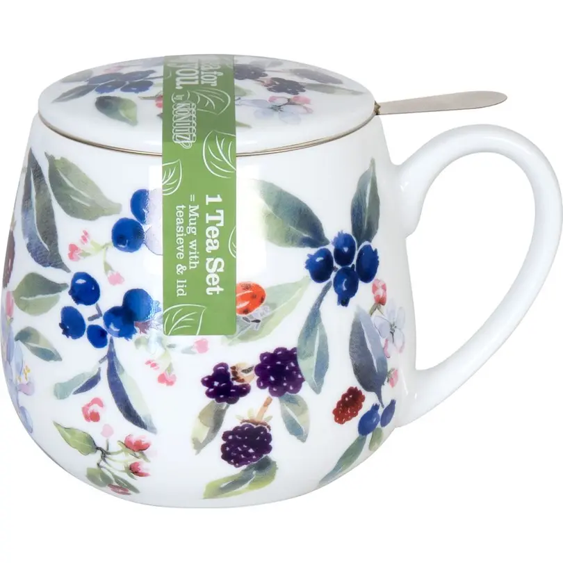 Teetasse Set bestehend aus gleichen Artikeln Fruity Tea Berry