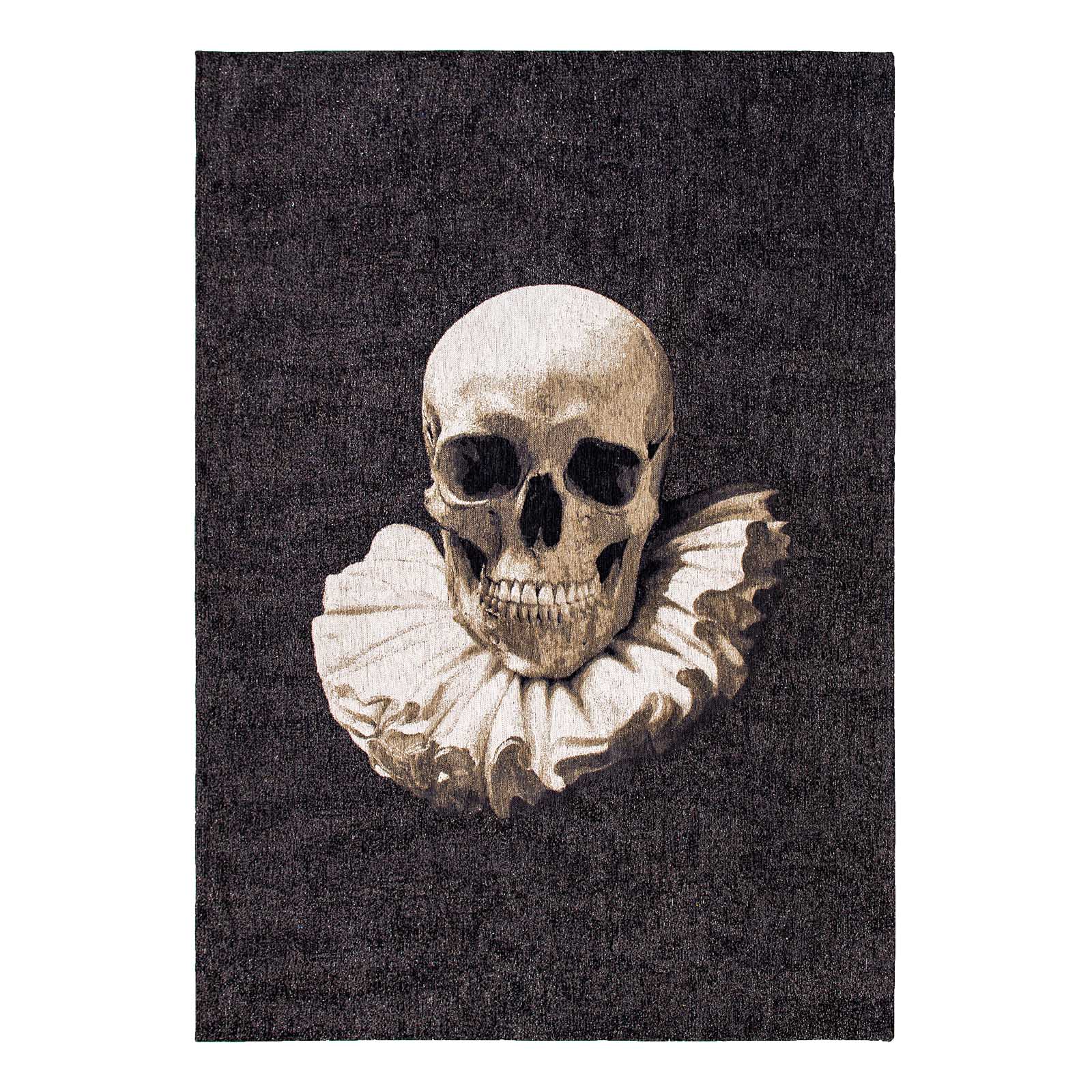 Louis De Poortere vloerkleed Funny Bones - zwart - 100x140cm