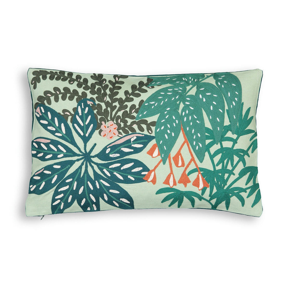 Housse de coussin brodée, Luxuriance