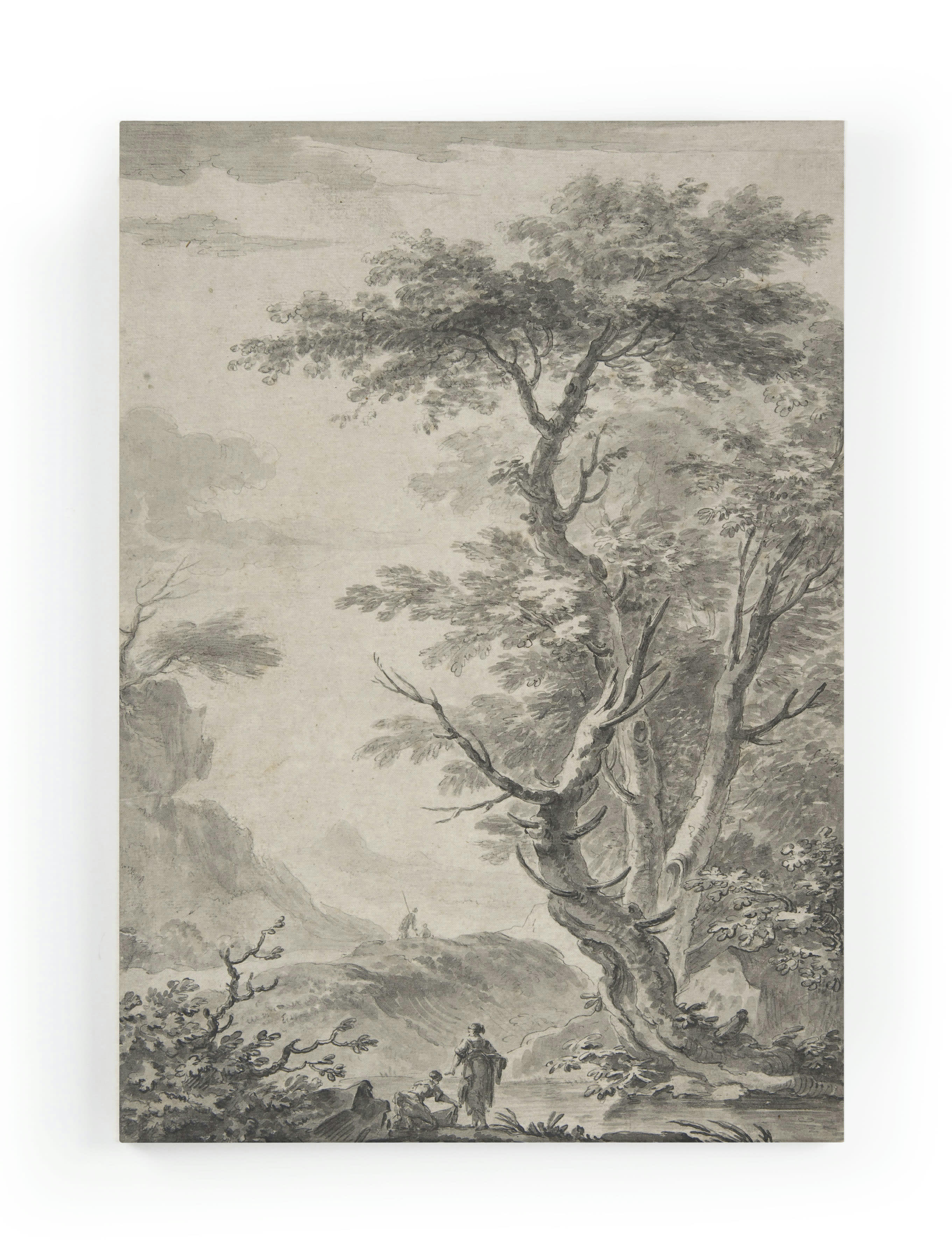 WASHER WOMAN - Peinture sur toile 60x40 imprimé HD Lavandière