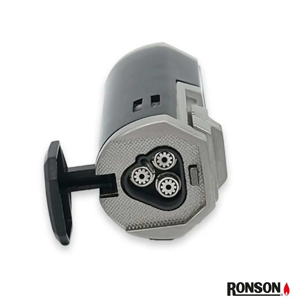 Ronson Chinook Cigar Lighter Jet Gas Lighter BLACK (112002)