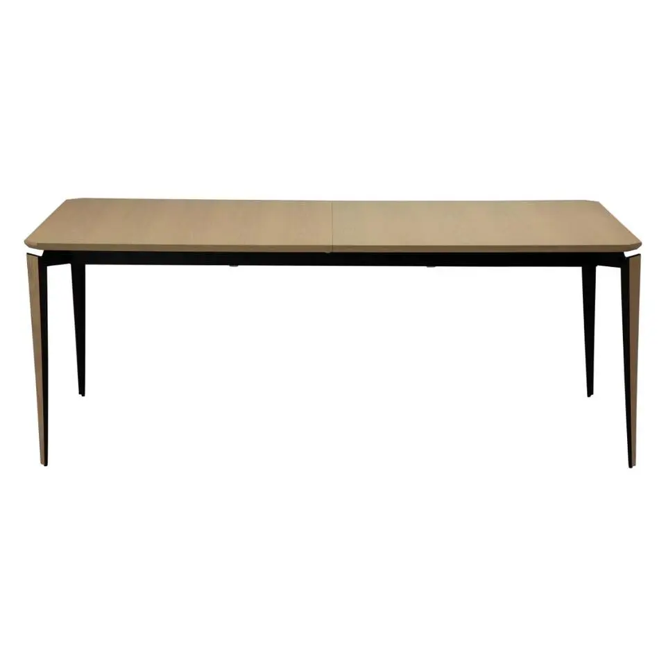 Hioshop Edge Dan-Form eetkamertafel met uitschuif 100x200/300 cm incl 2 platen