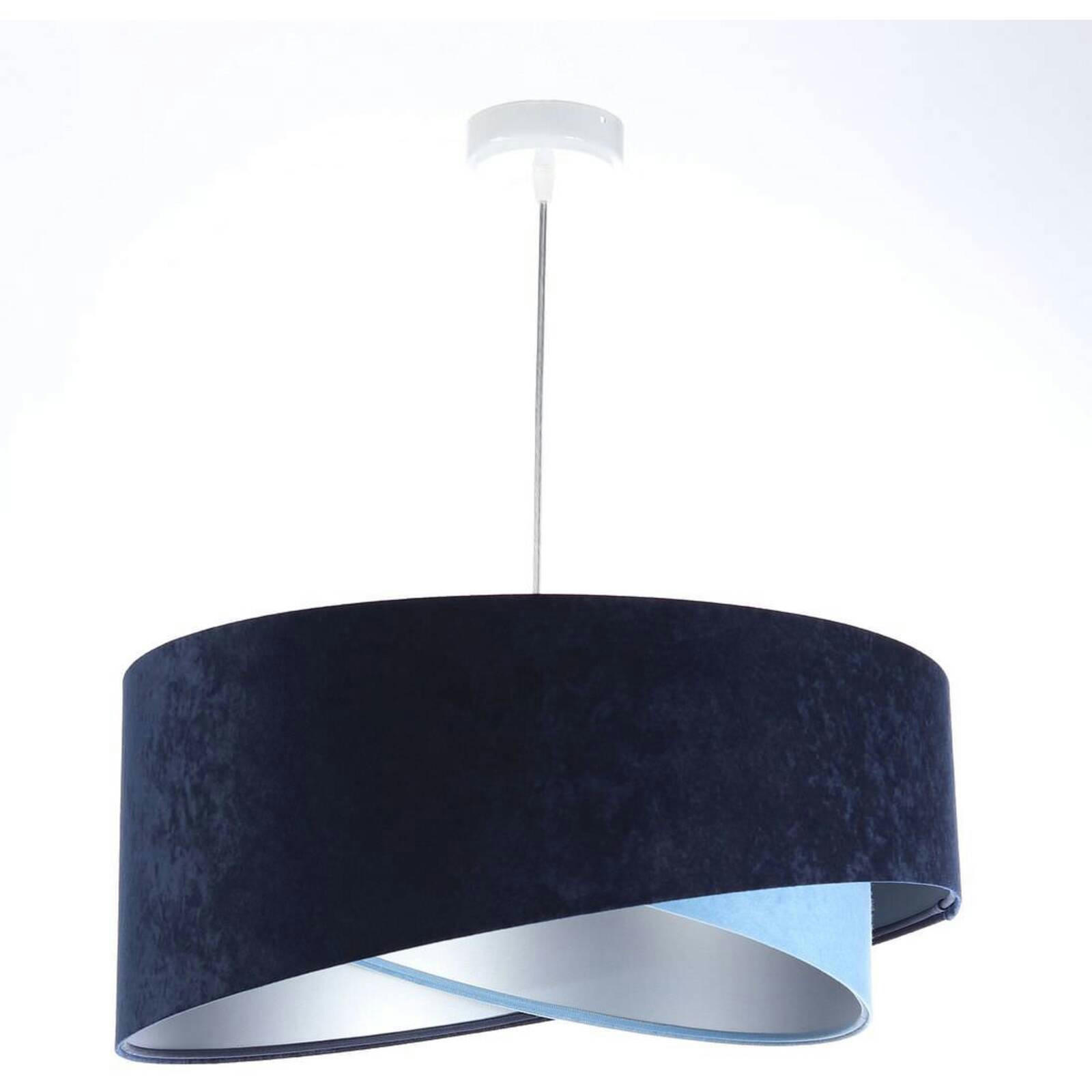 GALAXY - Suspension Tissu Bleu 50x50x105 cm