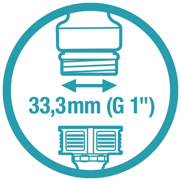 Hahnverbinder, Länge: 3,3 cm, Kunststoff, grau