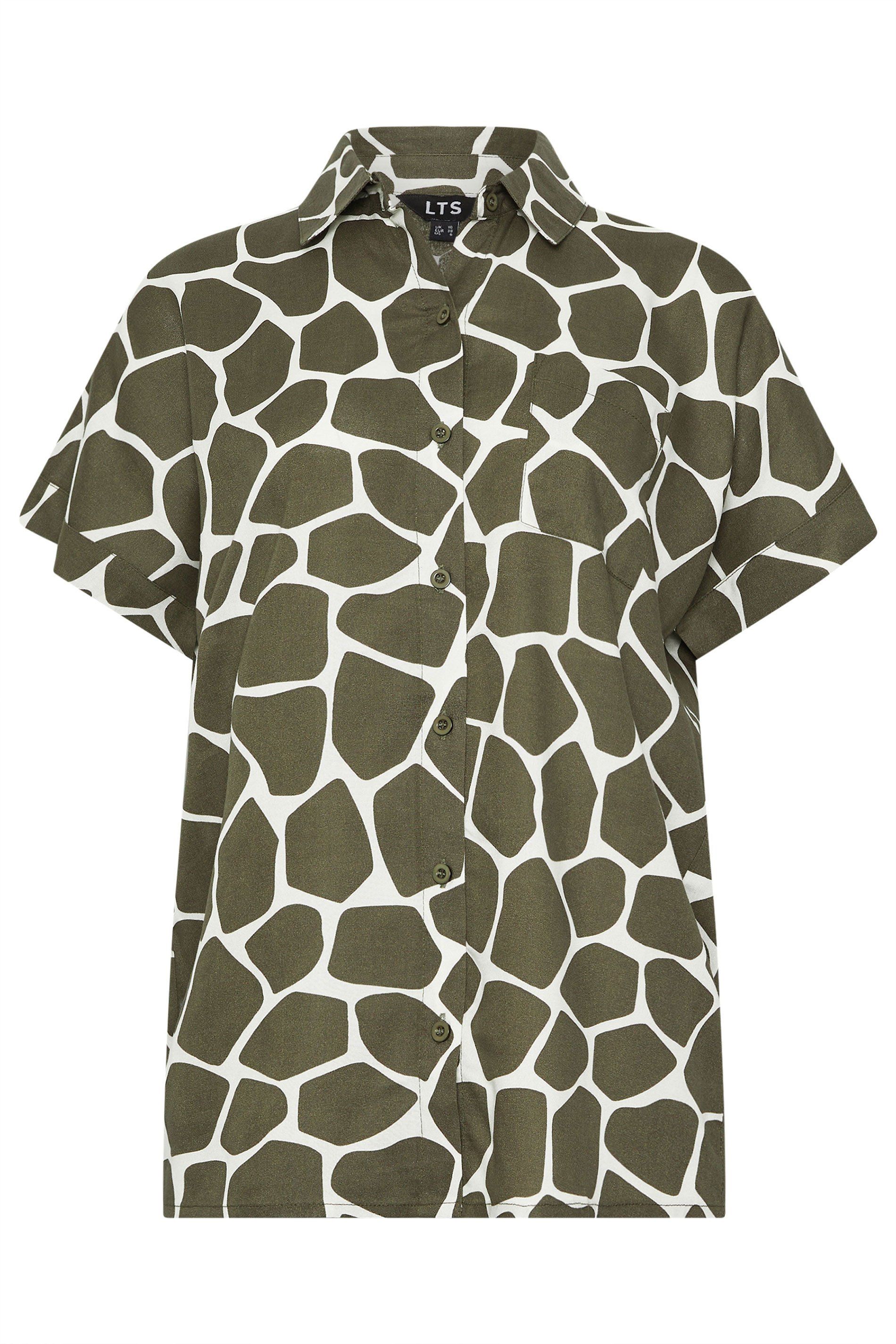 Long Tall Sally Tall Giraffe Print Shirt