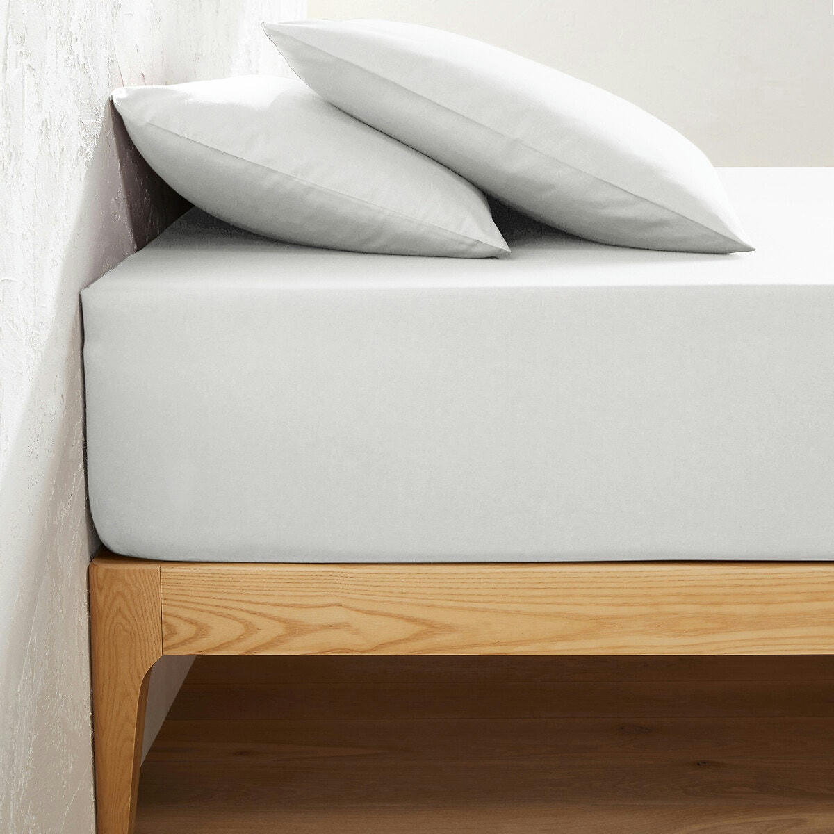 Drap housse uni polycoton, bonnet 30 cm, Scenario