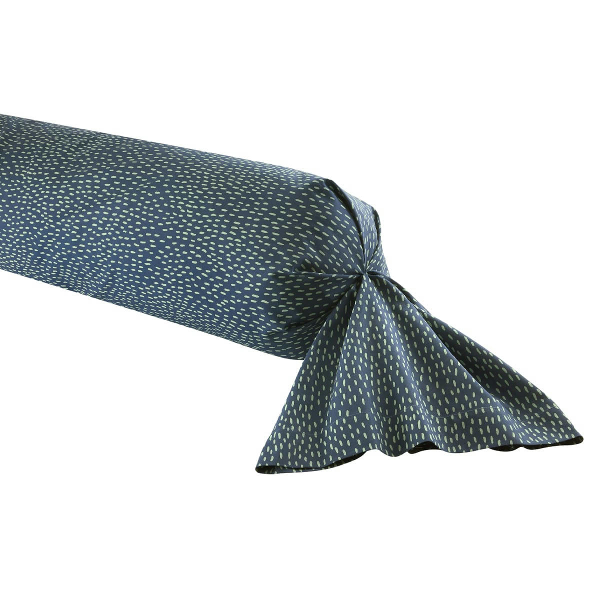 JADE - Taie de traversin en lyocell bleu 85x185