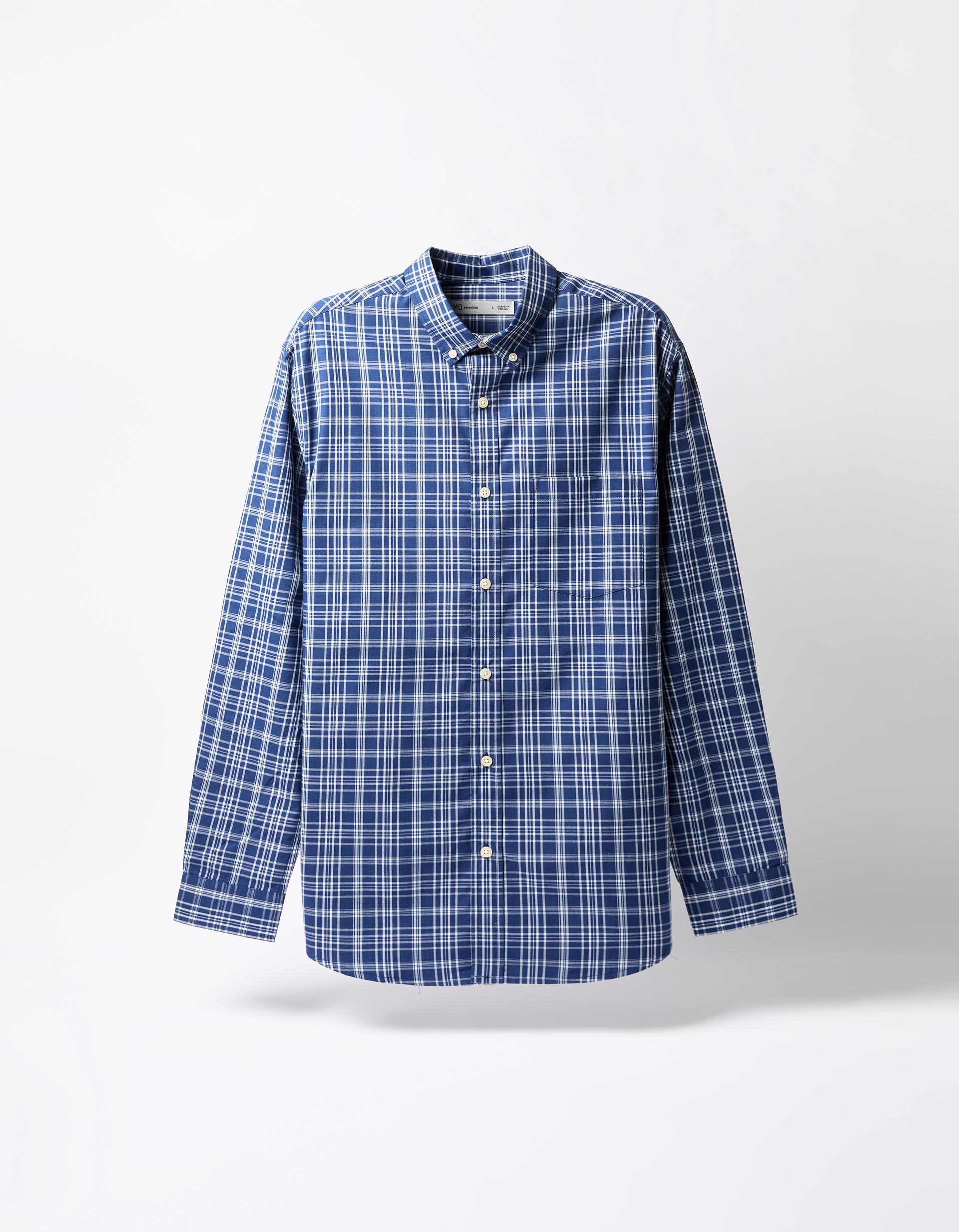 Camisa de Xadrez, Homem, Azul Escuro