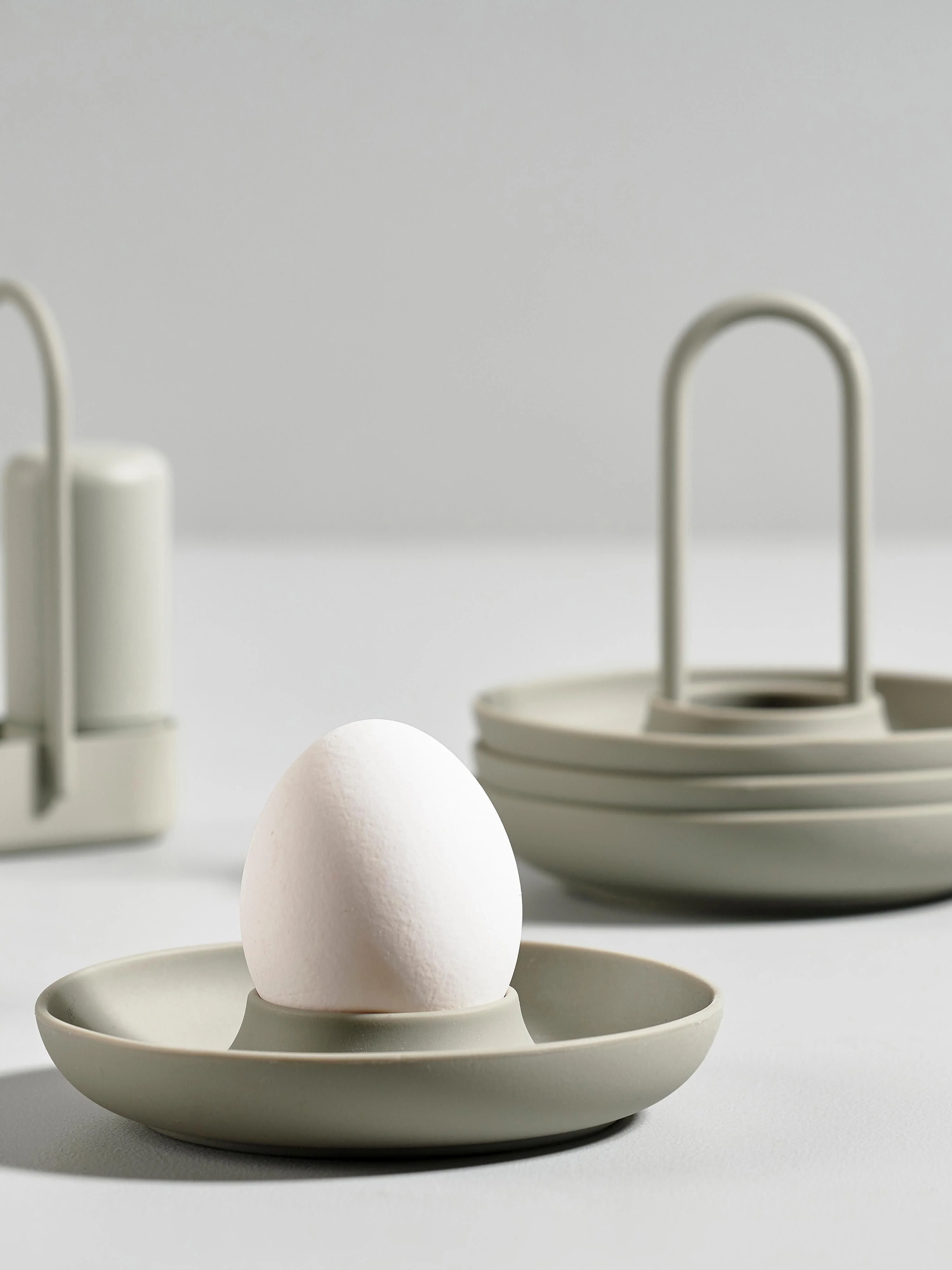 Eierbecher Singles mit Halter, 5er-Set