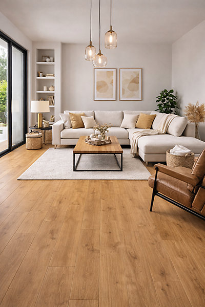 Carrelage effet bois sol intérieur / mur intérieur Concorde Chesnut l.20 X L.120 cm rectifié 1er choix.