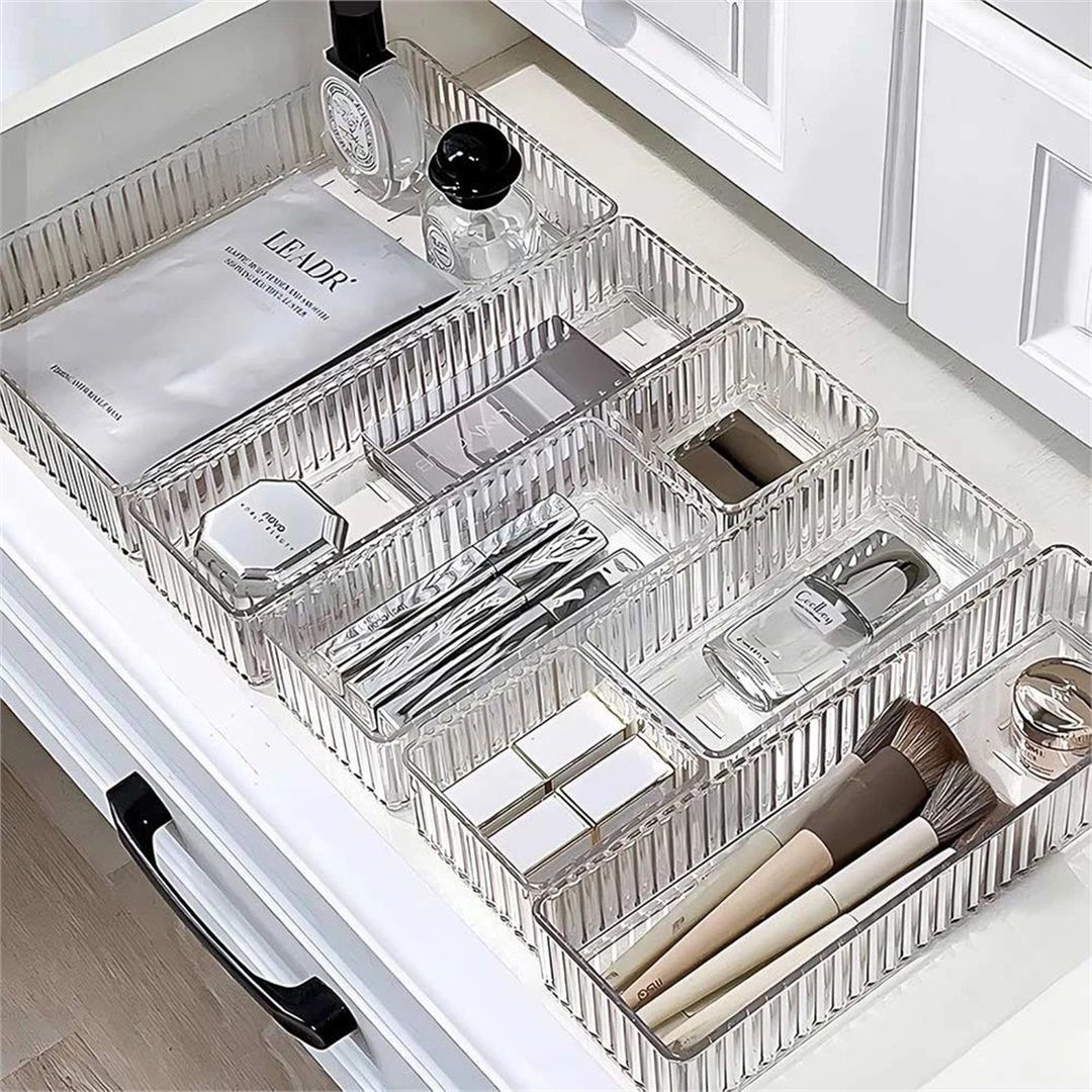 Nordara Makeup Storage Organizer with Dividers Cosmetic Desk Storage Drawer