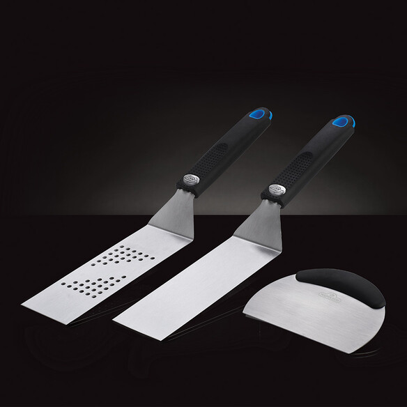 Set 3 ustensiles à plancha en inox - Napoleon