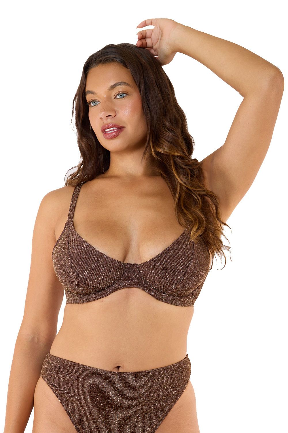 Wolf & Whistle Amber Bronze Underwired 'Bikini'
