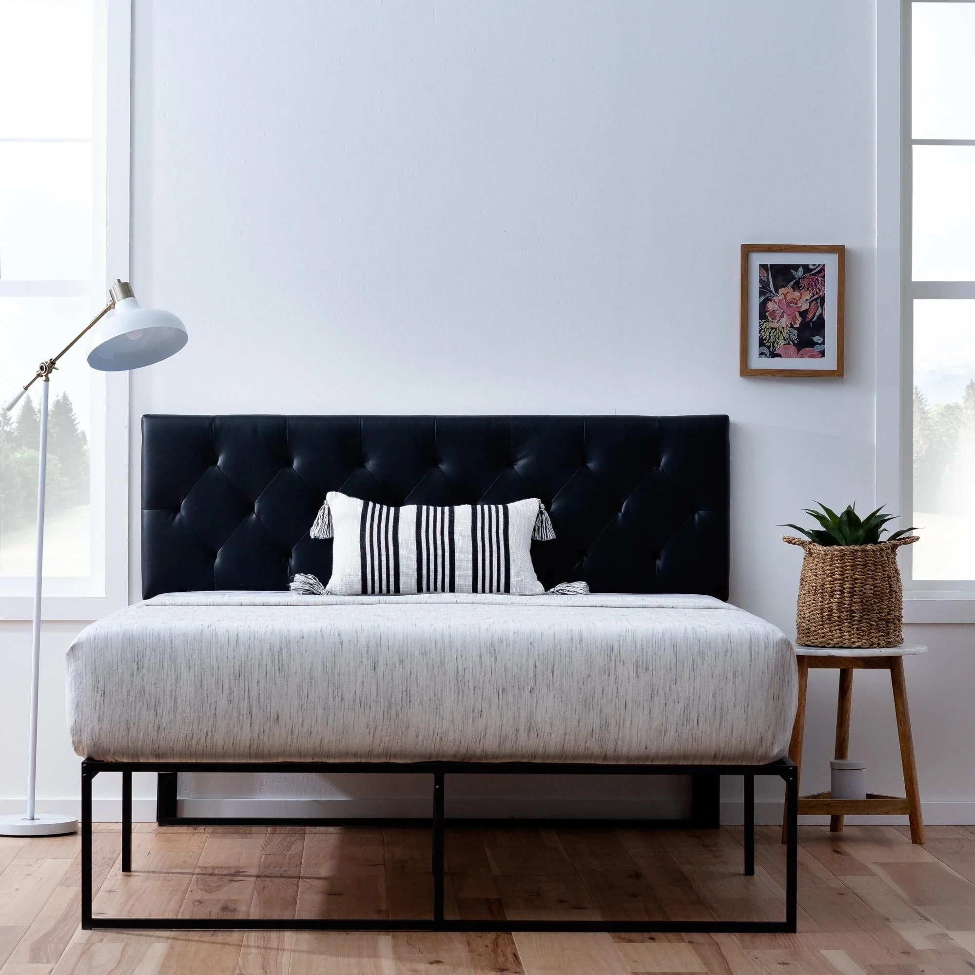 Brookside Avery Adjustable Faux Leather Headboard