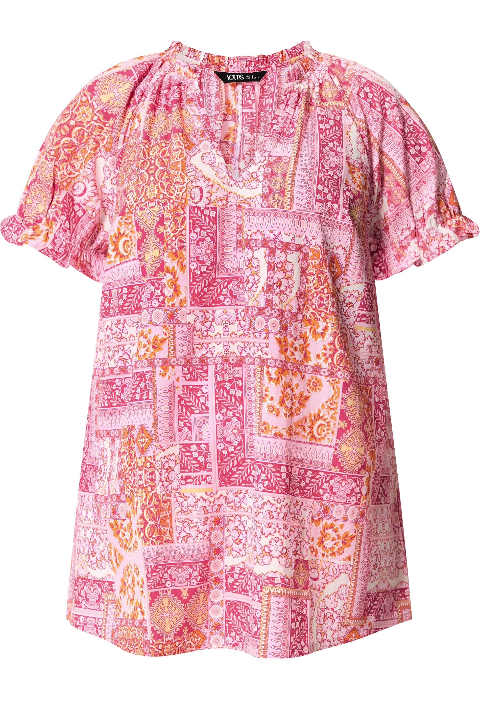 Yours Tile Print Blouse