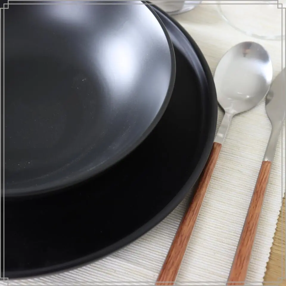 OTIX Bestekset 4 persoons RVS met Houtlook 16-delig