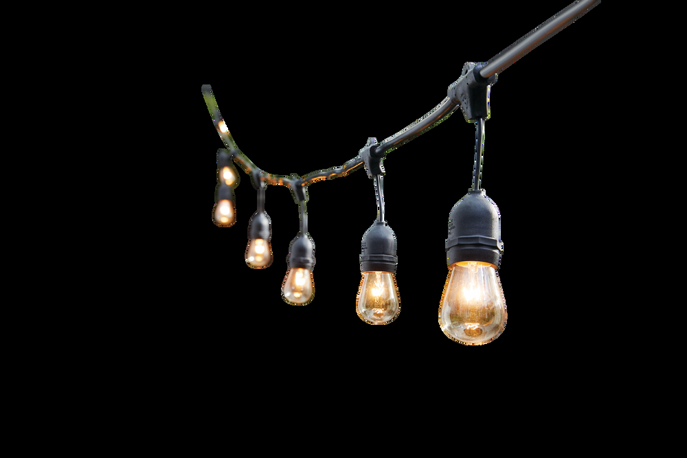 CANVAS Outdoor Clear White Incandescent Plug-In Montmarte String Lights, 9-m