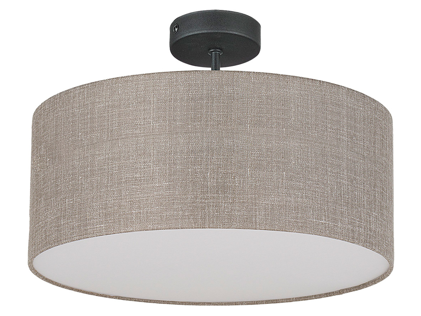 Lampa sufitowa Rondo tkaninowa beżowa