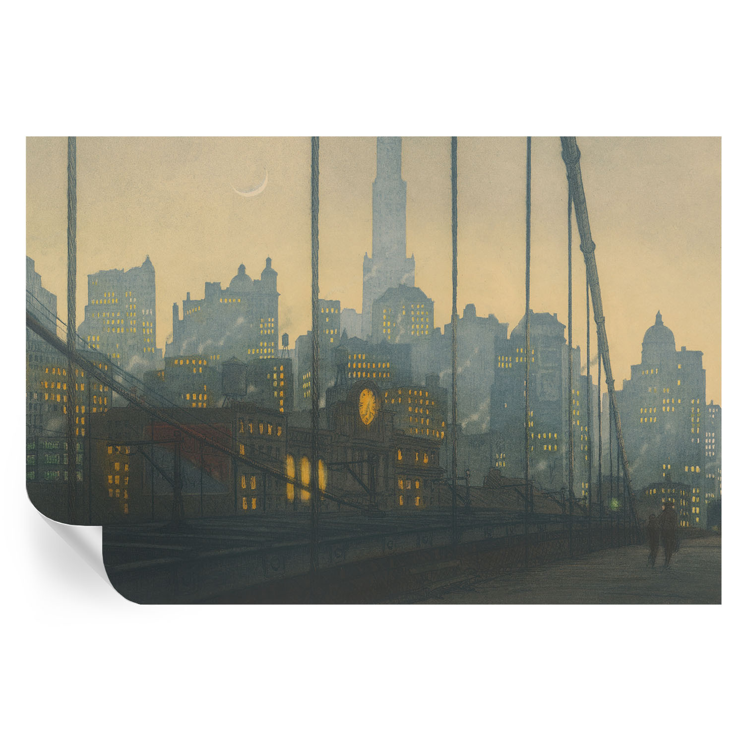 Samoprzylepna tapeta Wieczorna panorama 104x70 Wallfluent
