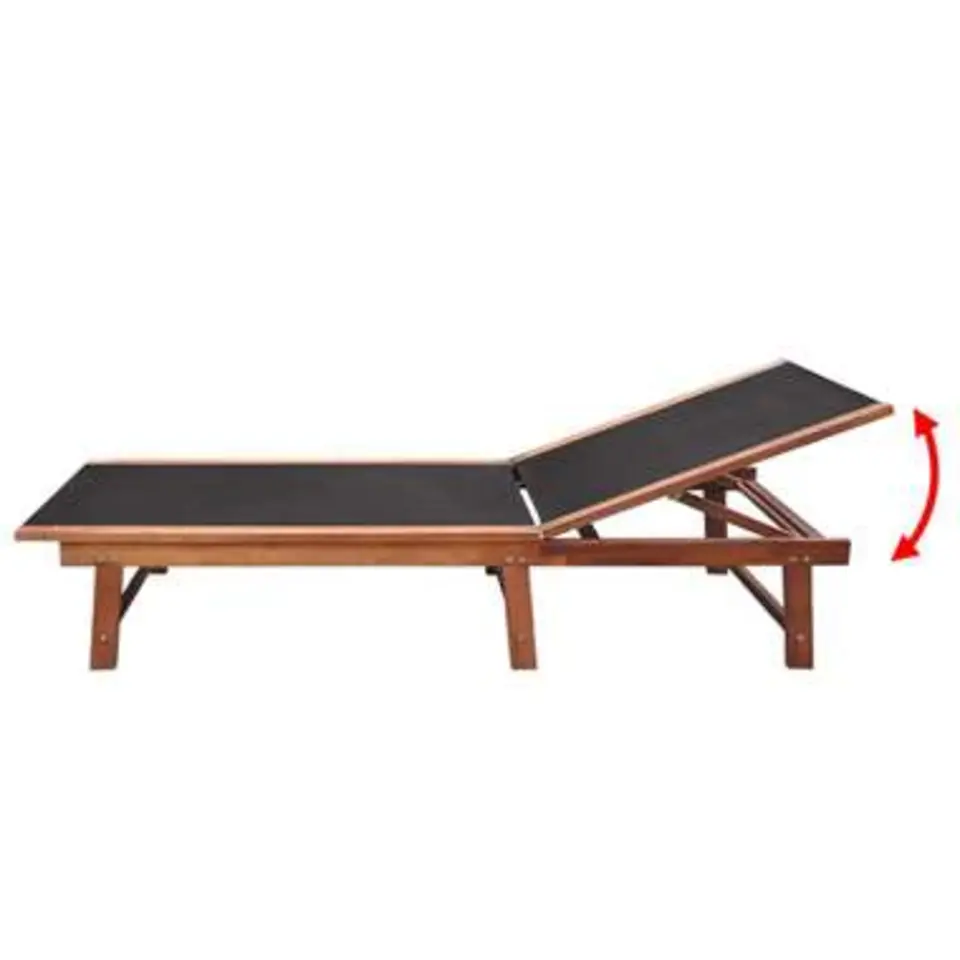 vidaXL - Lounger - Bruin - Hout