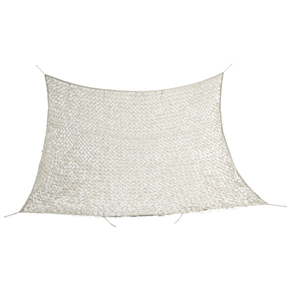 Voile d'ombrage carré ajouré Corse beige 100% polyester 300x300cm
