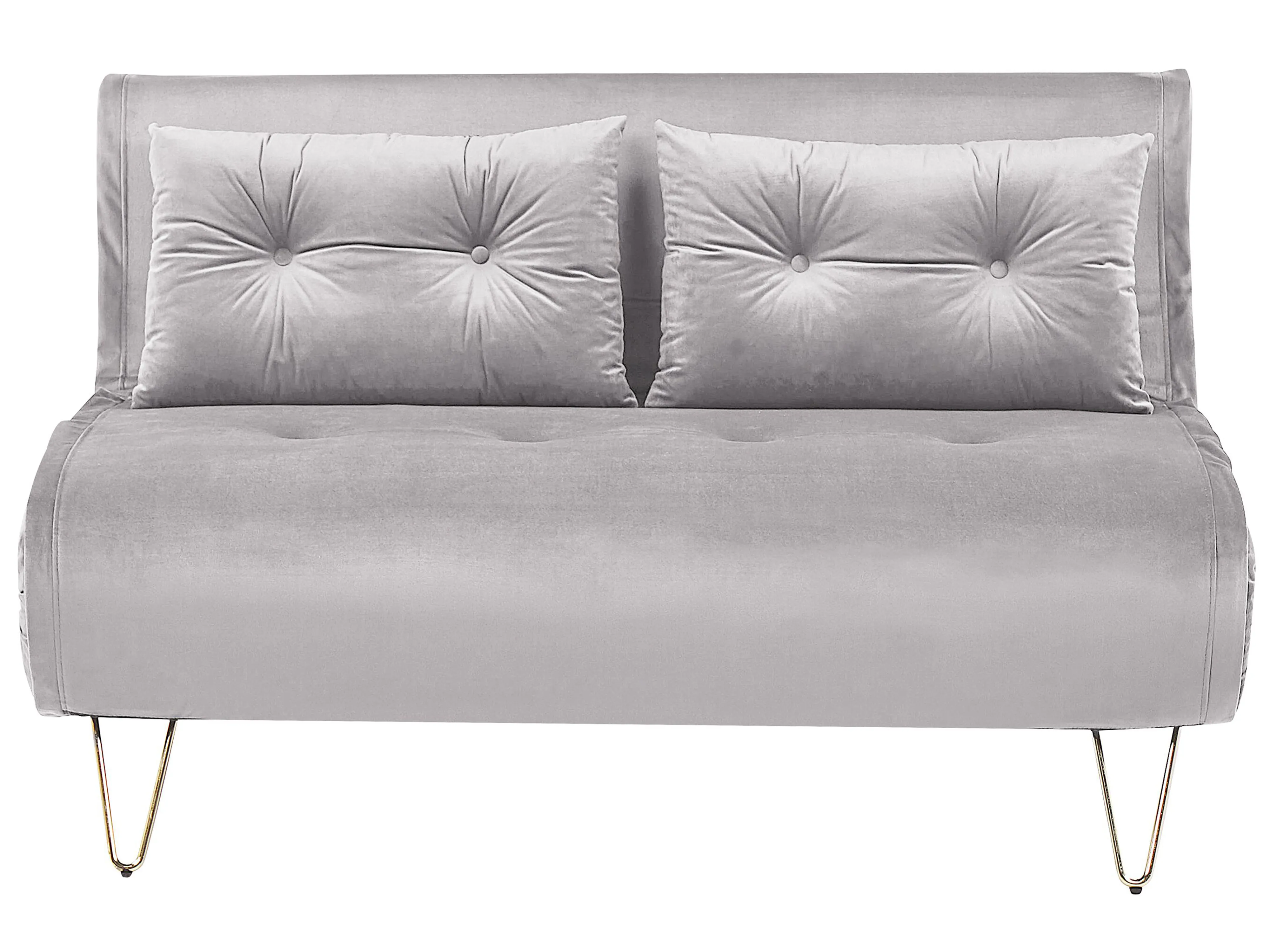 Living Room Set 3 Seater VESTFOLD Velvet Grey