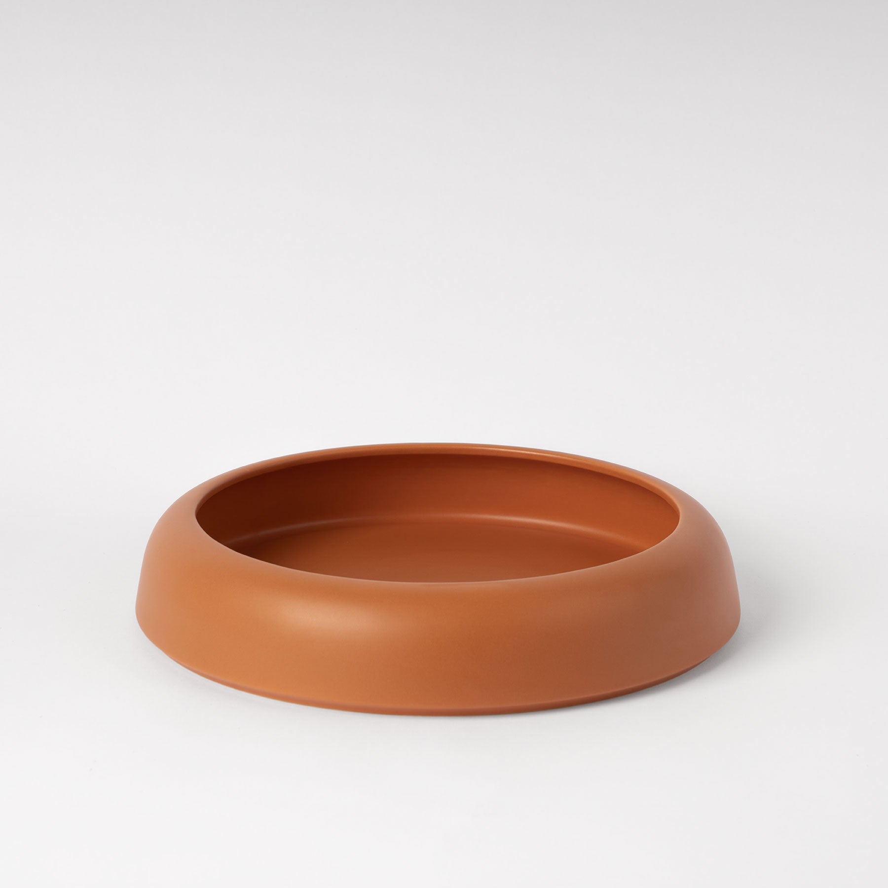 Large Cinnamon Low-Profile Centerpiece Bowl