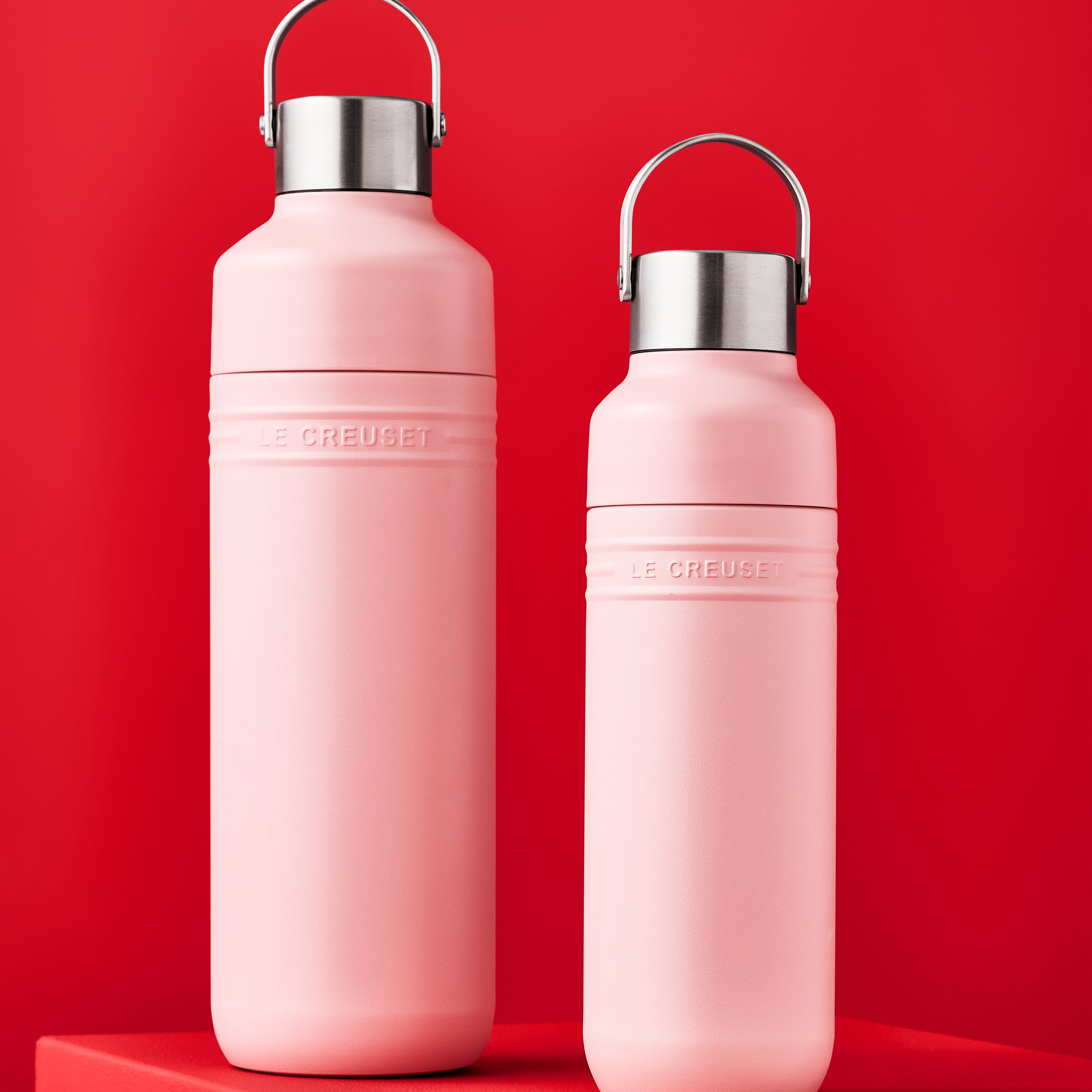 Le Creuset On The Go Drinkfles 1 L - Shell Pink